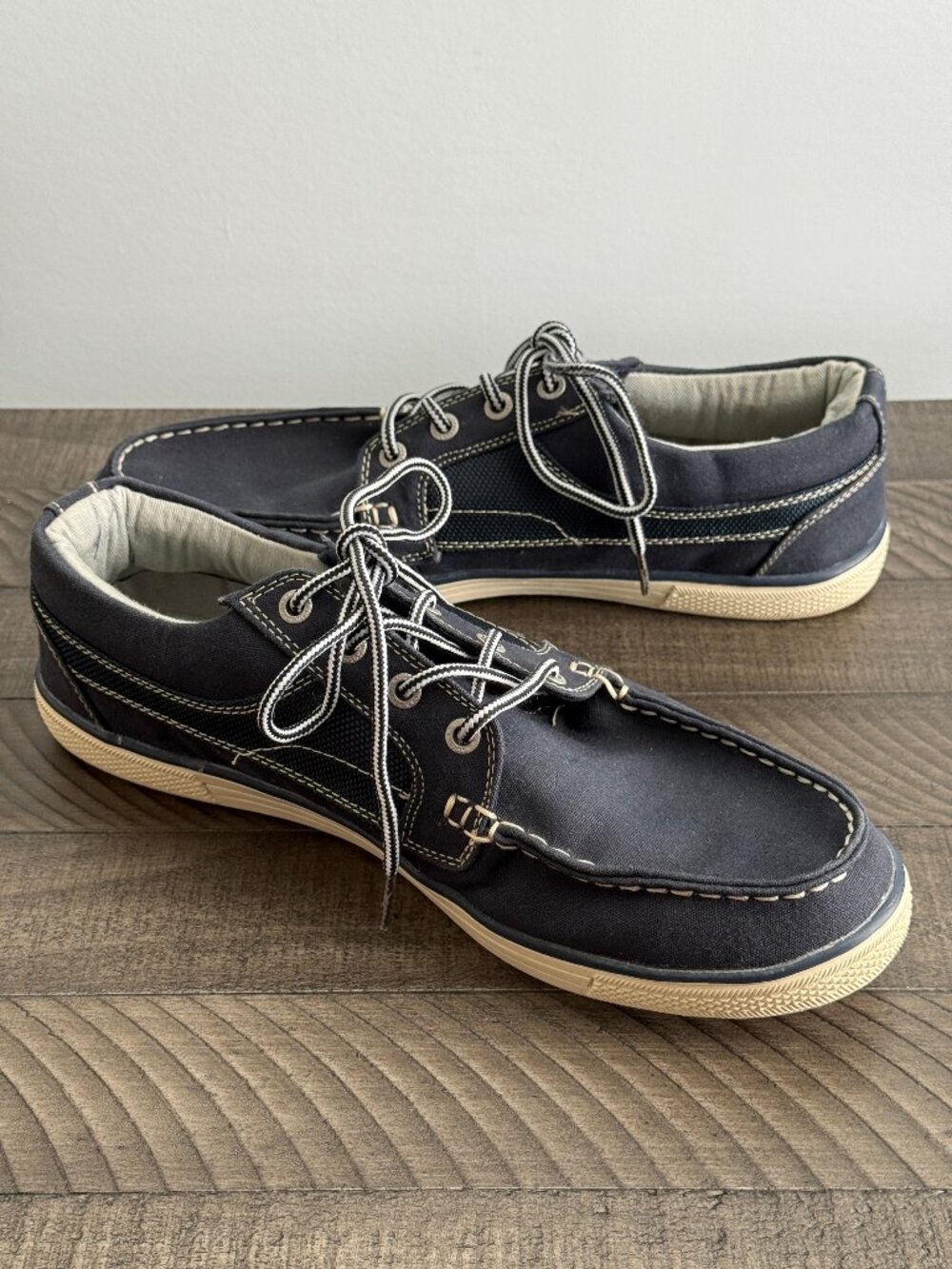 Magellan Outdoors Men's Navy Blue Boat Shoes Size 9D